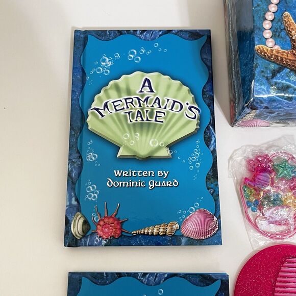 Barron's Little Box of Mermaid Treasures Treasure Chest Books Mermaid Doll Shell - Picture 15 of 16